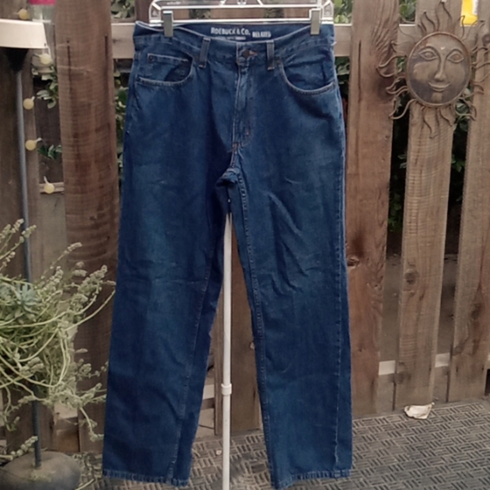 Men's jeans blue Like no stretch. 30 -, 32. Brand is Roebuk&co. Relax
